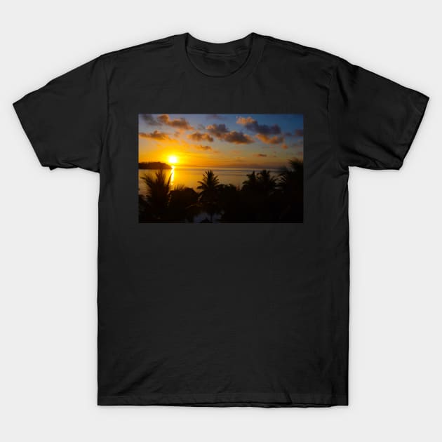 Beautiful sunset in Bora Bora T-Shirt by WelshDesigns